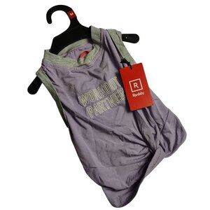 Reddy Dog Medium Lightweight Workout Partner Purple T-Shirt For Pets